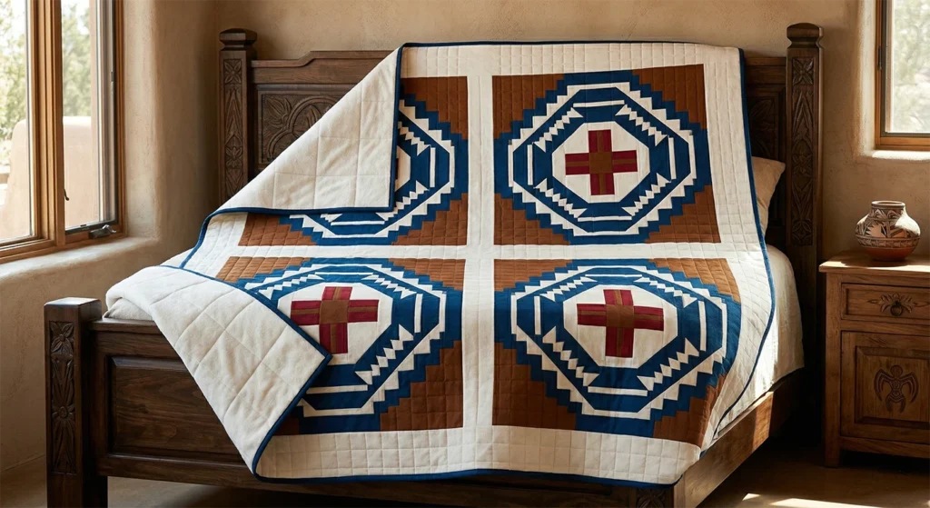 Traditional Navajo Quilt Patterns for Elegant Southwestern Bedrooms