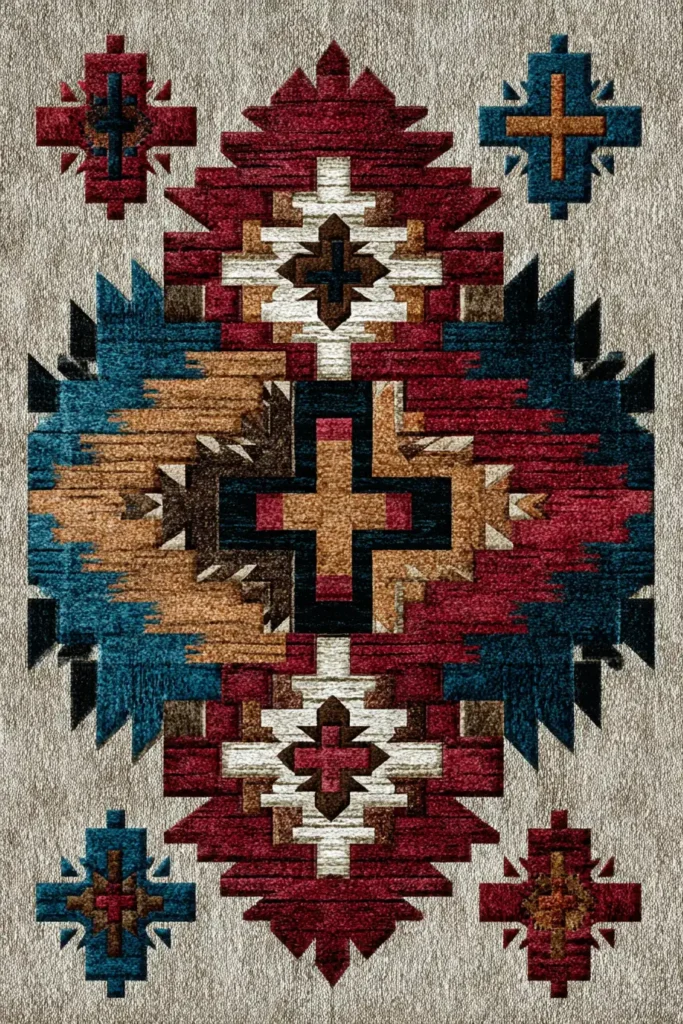 Traditional Navajo Quilt Patterns for Elegant Southwestern Bedrooms