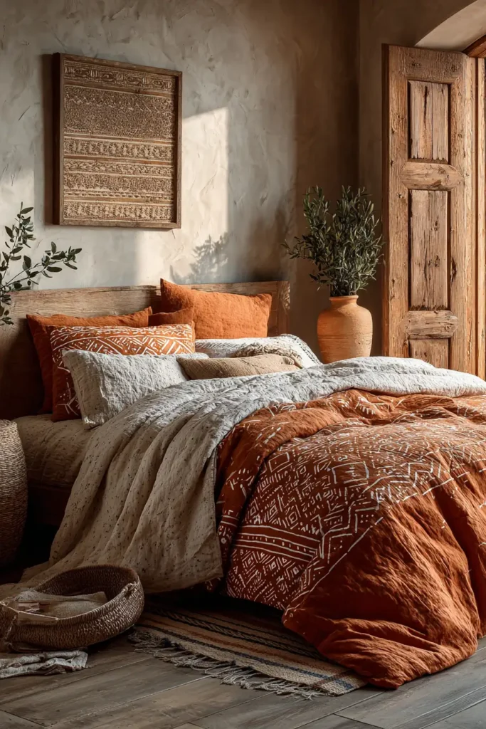 Tribal Mudcloth Inspired Quilt Designs for Bold Bedroom Decor
