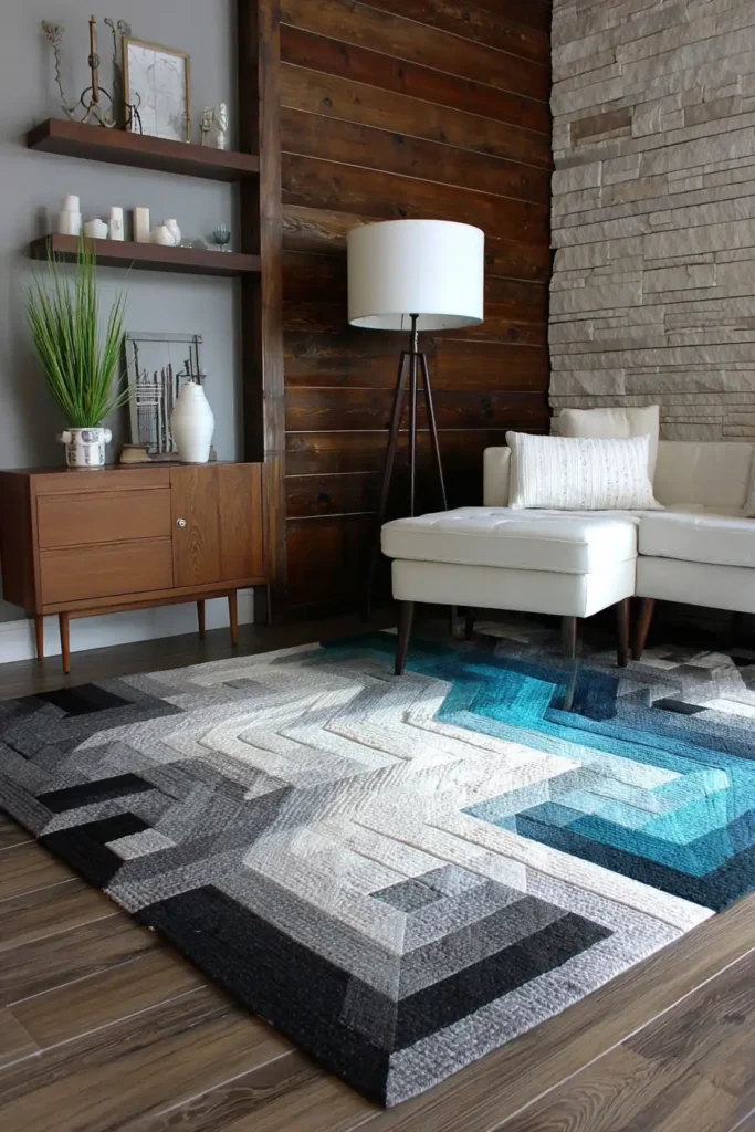 Twisted Log Cabin Runners for Modern Coffee Tables