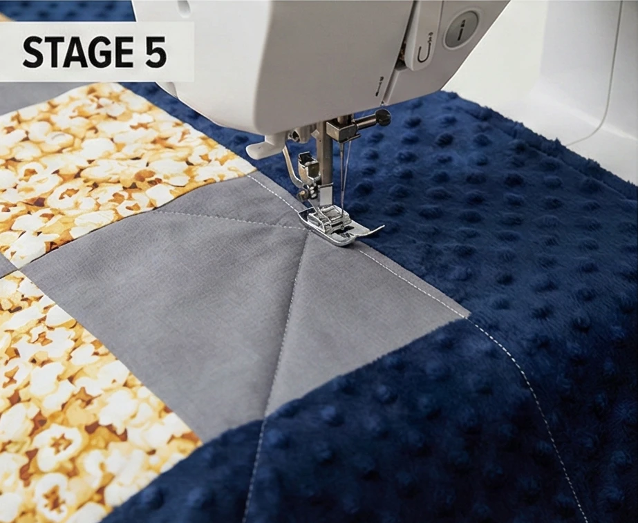 Ultra-Soft Minky-Backed Quilt Throws for Movie Nights