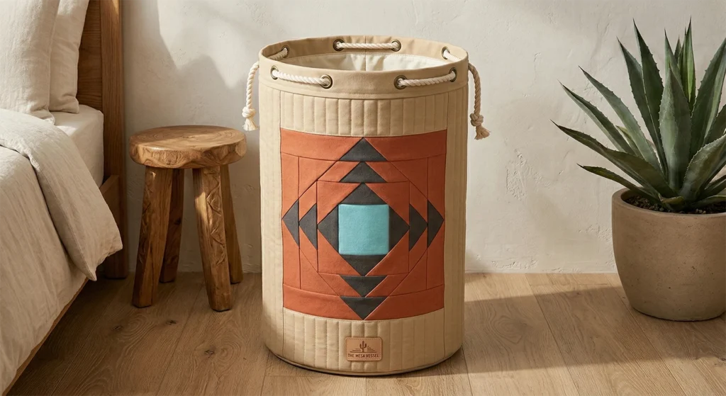 Chic Navajo Quilt Pattern Laundry Bags for Elegant Home Organization