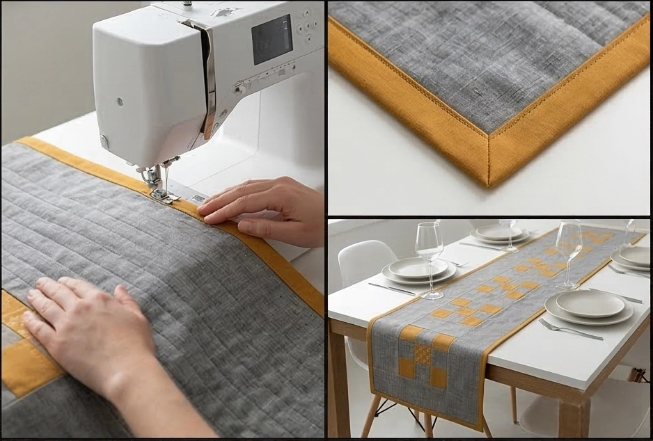 Contemporary Nine Patch Table Runners to Elevate Your Dining Experience