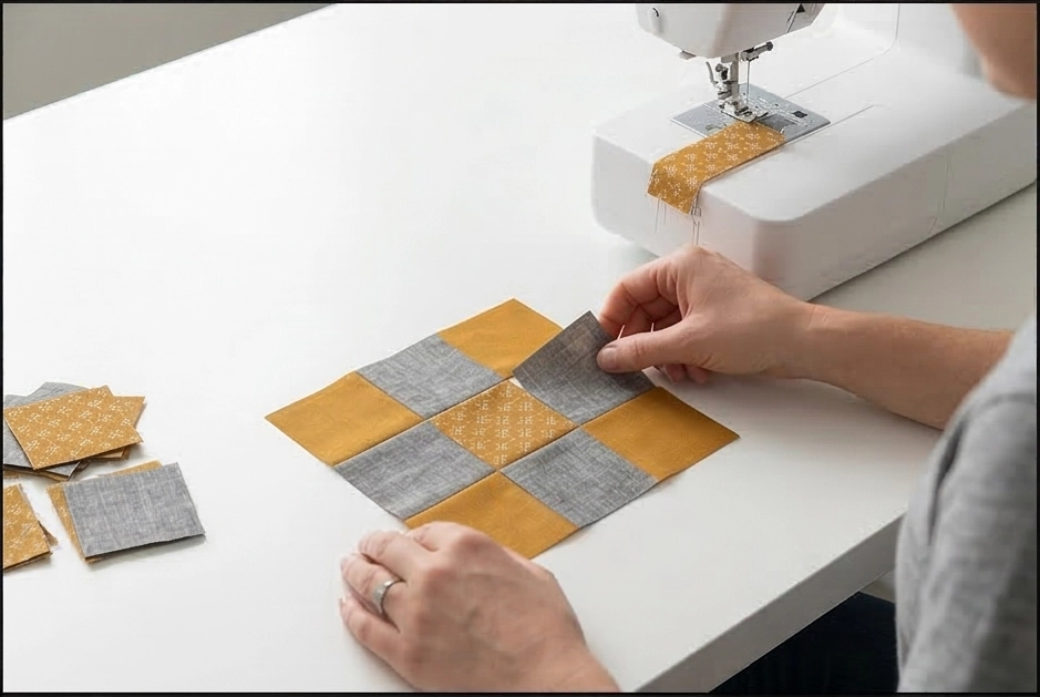 Contemporary Nine Patch Table Runners to Elevate Your Dining Experience