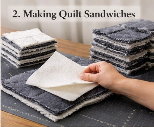 Cozy Rag Quilt Style Nine Patch Bed Covers for Ultimate Winter Warmth