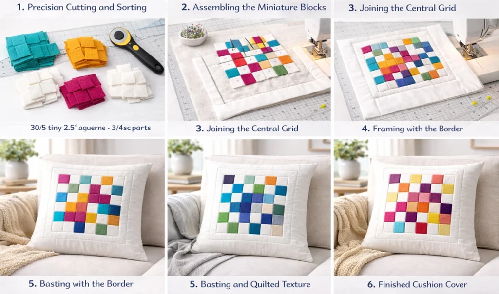 Decorative Nine Patch Cushion Covers to Brighten Up Your Loveseat