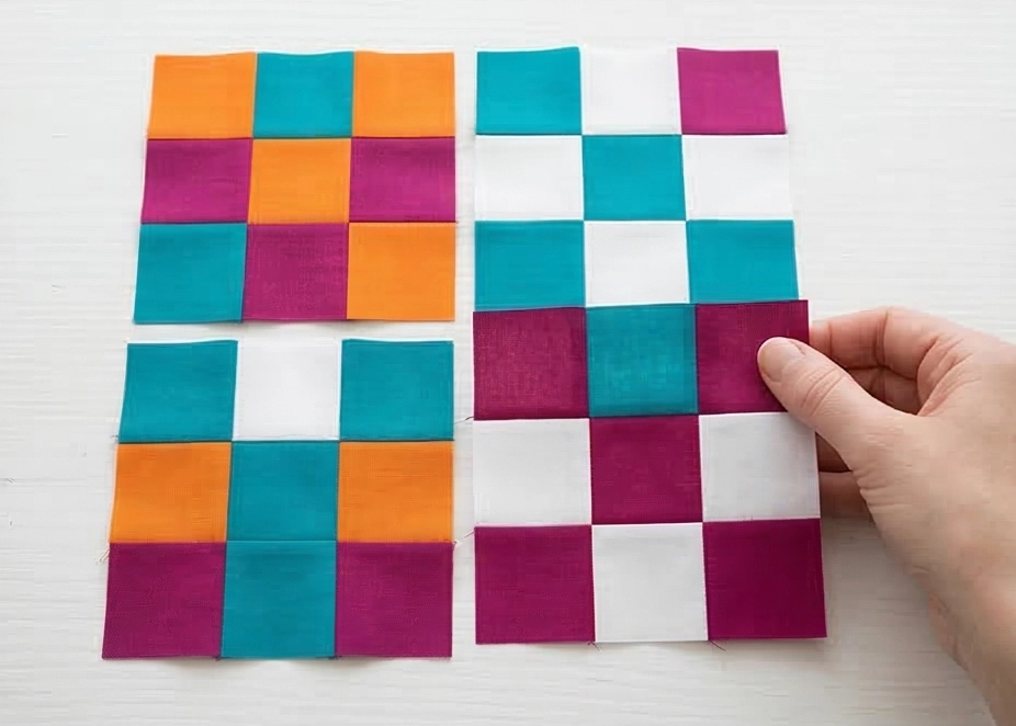 Decorative Nine Patch Cushion Covers to Brighten Up Your Loveseat