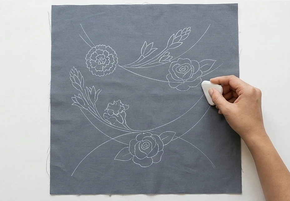 Decorative Running Stitch Nakshi Kantha Cushion Covers Inspired by Bengal Flower Markets