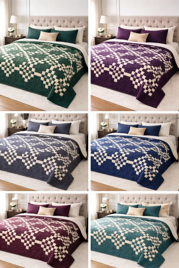 Double Nine Patch Designs for Luxurious, Cozy Bed Covers