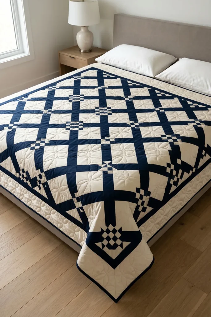 Double Nine Patch Designs for Luxurious, Cozy Bed Covers