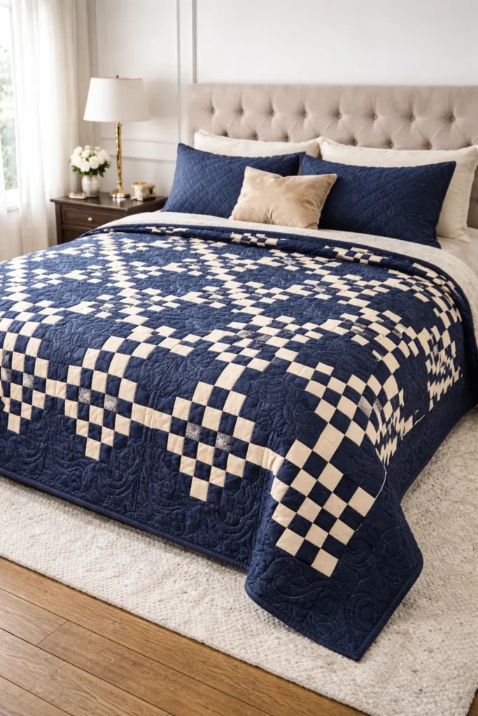 Double Nine Patch Designs for Luxurious, Cozy Bed Covers
