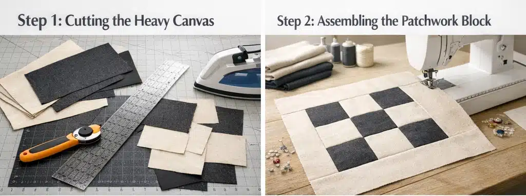 Durable Canvas Contemporary Quilted Laundry Bags for a Stylish Closet