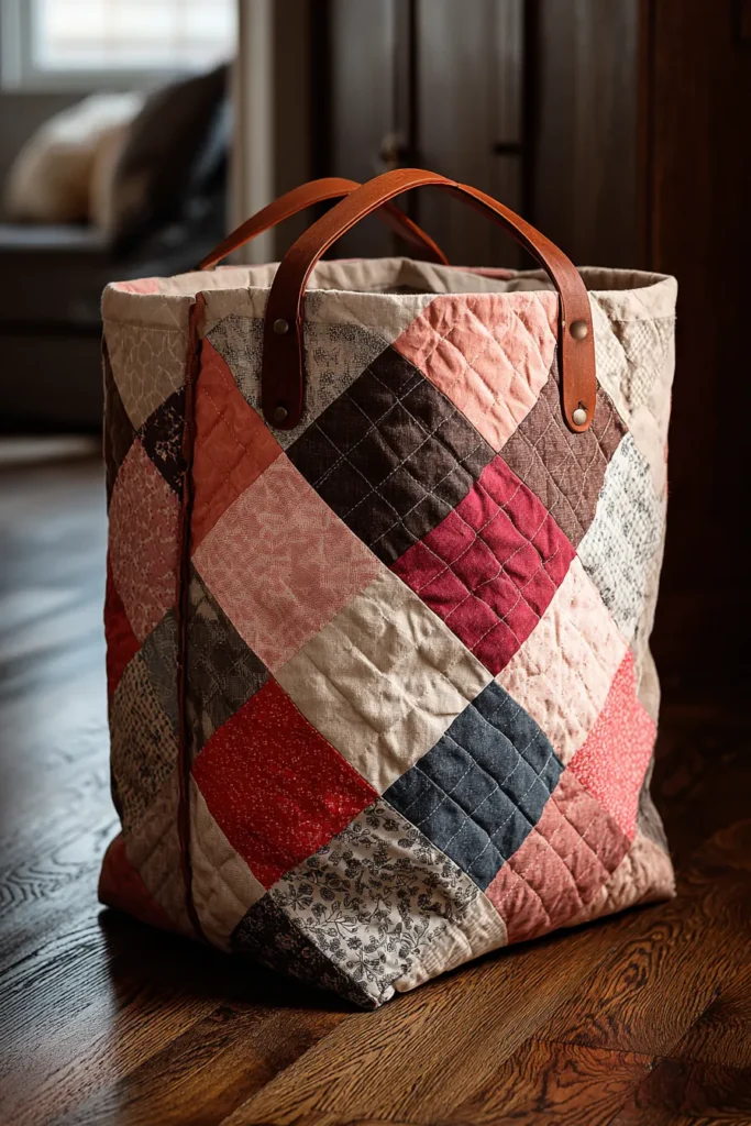 Durable Canvas Nine Patch Laundry Bags for Stylish Closet Storage