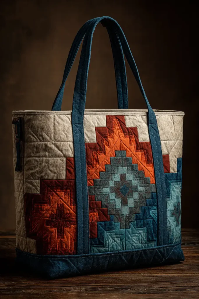 Durable Quilted Navajo Market Bags for a Comfortable Carry