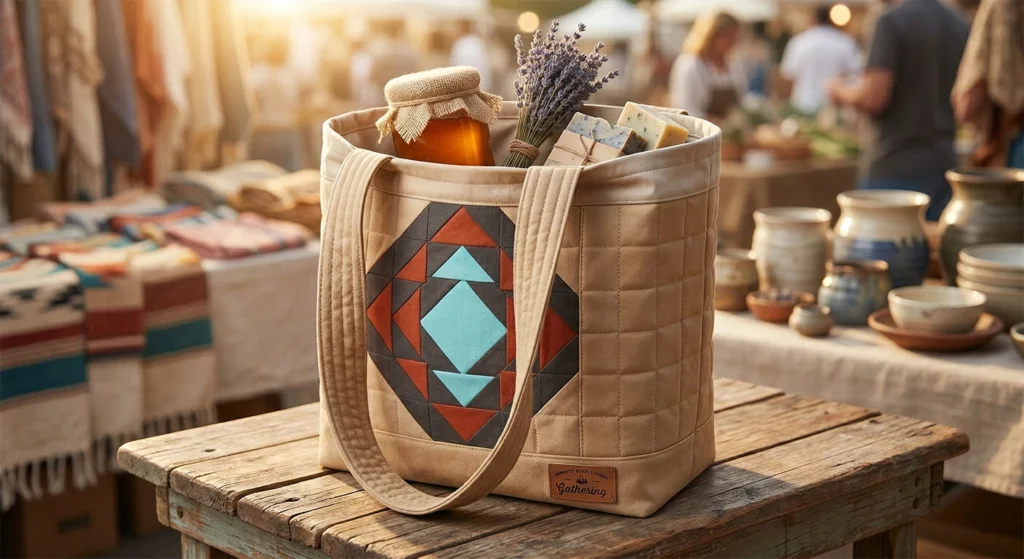 Durable Quilted Navajo Market Bags for a Comfortable Carry