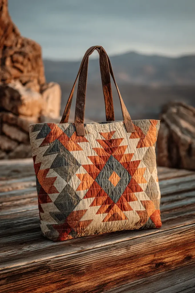 Durable Quilted Navajo Market Bags for a Comfortable Carry