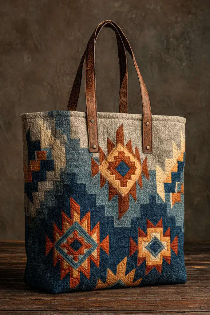 Durable Quilted Navajo Market Bags for a Comfortable Carry