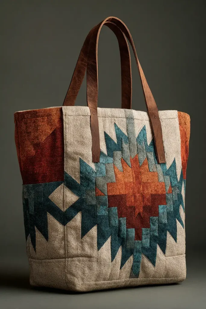 Durable Quilted Navajo Market Bags for a Comfortable Carry