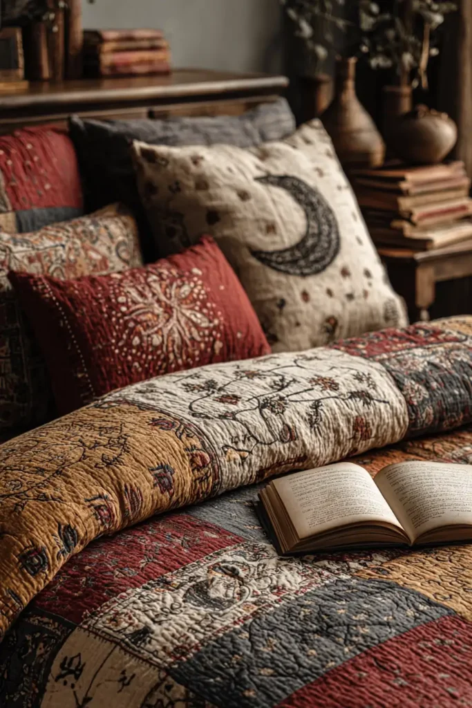 Elegant Sujni Kantha Bed Covers Woven with Meaningful Religious (Muslim) Symbols