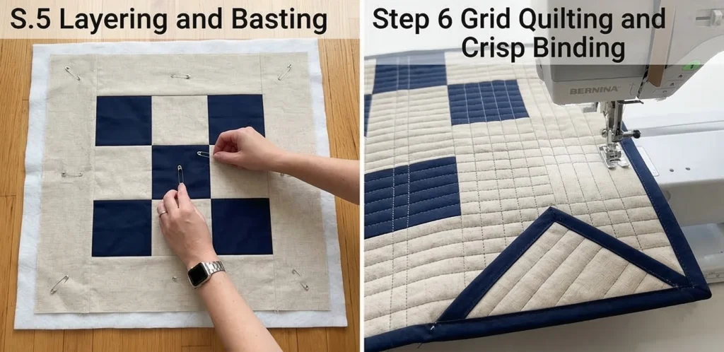 Elegant Two-Tone Contemporary Quilted Placemats for Upscale Tablescapes