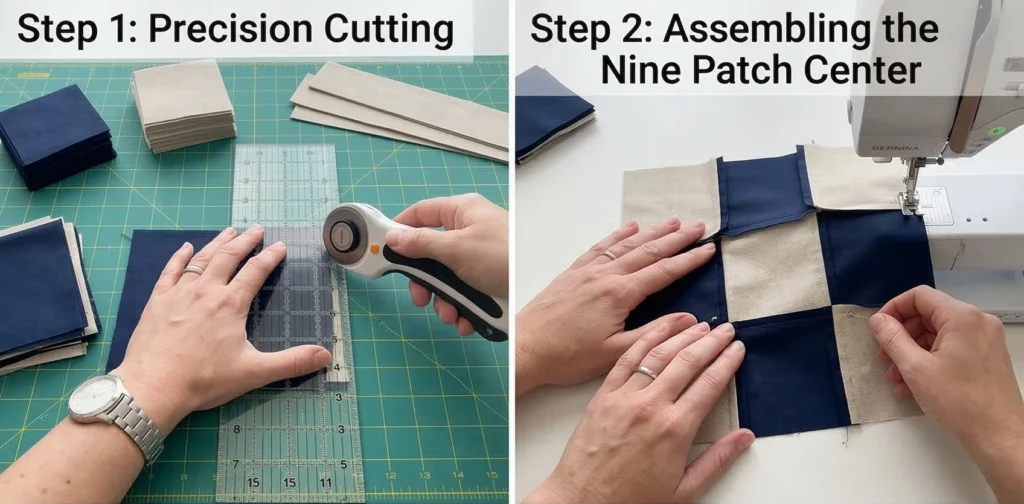 Elegant Two-Tone Contemporary Quilted Placemats for Upscale Tablescapes