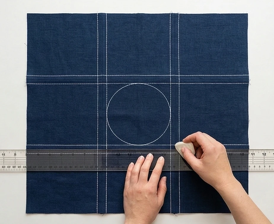 Japanese Sashiko Inspired Nine Patch Pillow Covers for a Zen Aesthetic