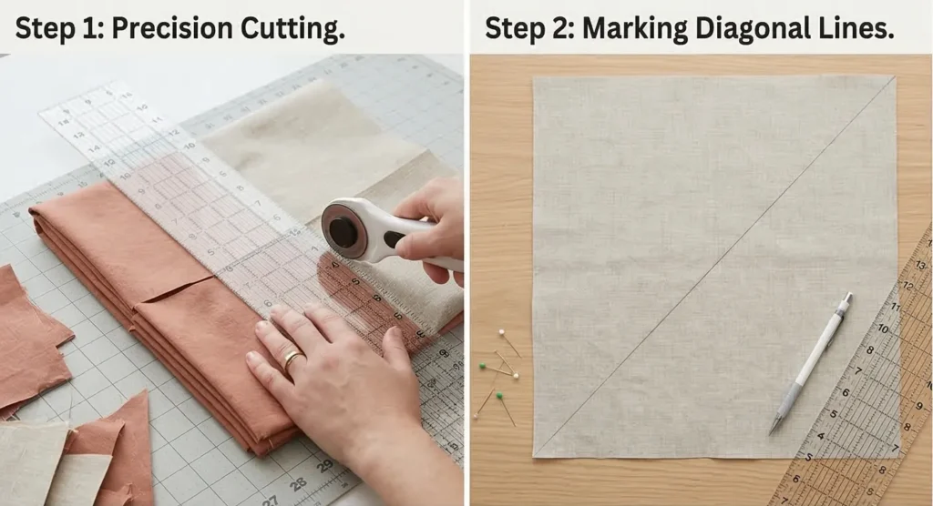 Minimalist Geometric Contemporary Quilt Patterns for a Serene Master Bedroom