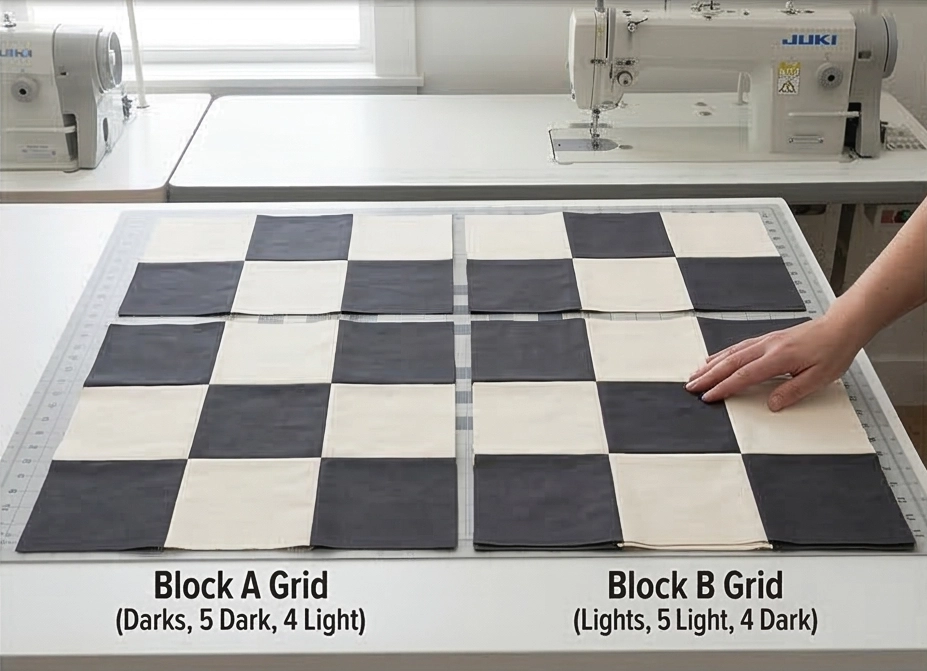 Modern Farmhouse Nine Patch Couch Covers for Everyday Elegance