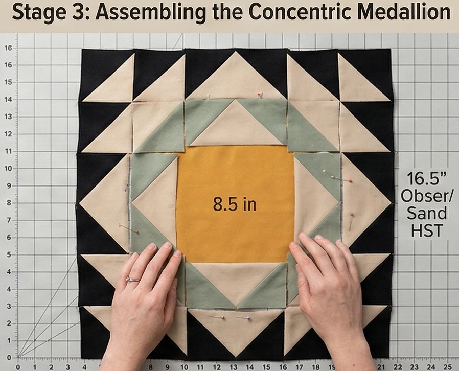 Modern Geometric Navajo Quilt Table Toppers for Centerpieces