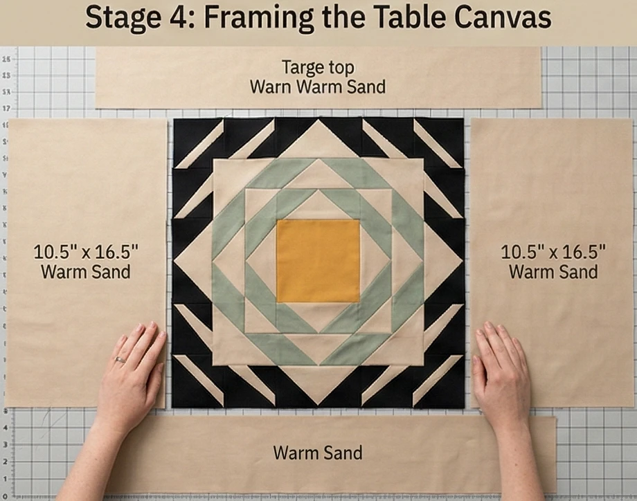 Modern Geometric Navajo Quilt Table Toppers for Centerpieces