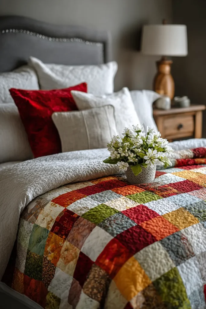 Modern Jelly Roll Strip Pieced Nine Patch Bedspreads for Quick Elegance