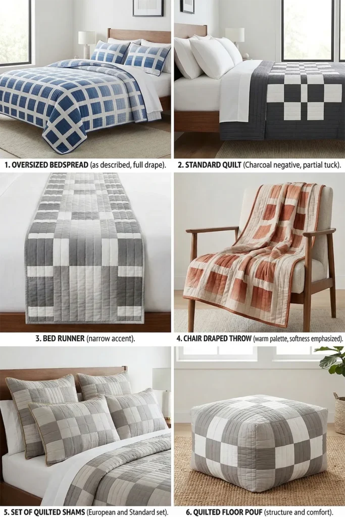 Modern Jelly Roll Strip Pieced Nine Patch Bedspreads for Quick Elegance