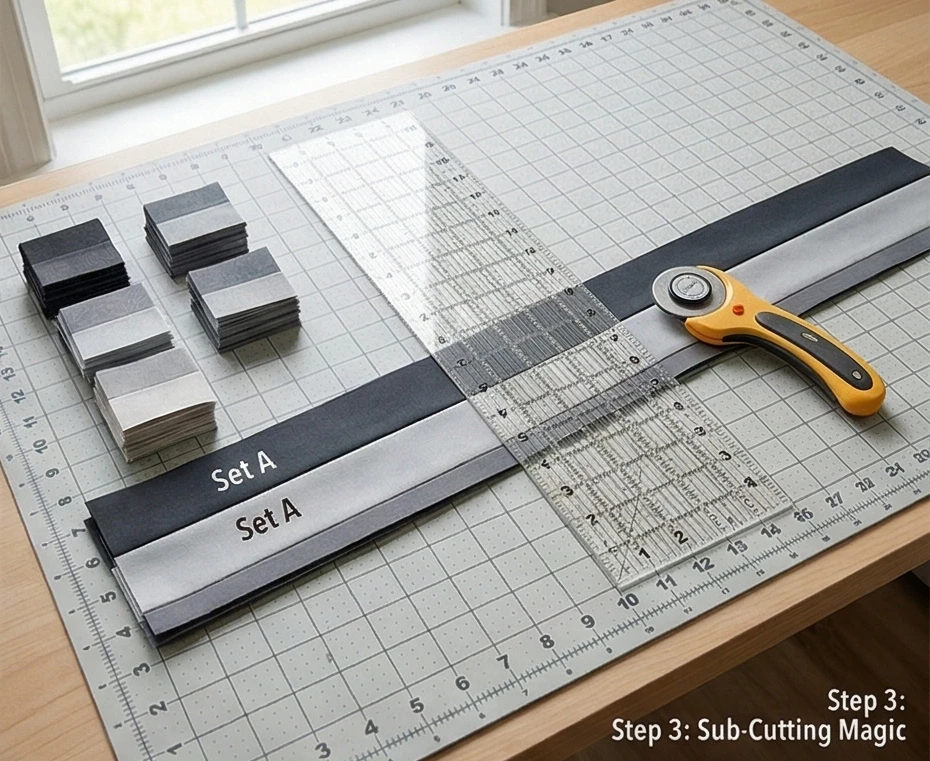 Modern Jelly Roll Strip Pieced Nine Patch Bedspreads for Quick Elegance