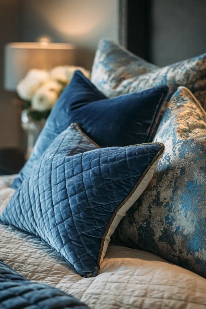 Plush Velvet Contemporary Quilt Pillow Covers for an Upscale Look