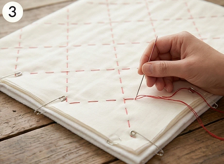 Soft Pastel Cross-Stitch Nakshi Kantha Quilts Celebrating Agricultural Heritage