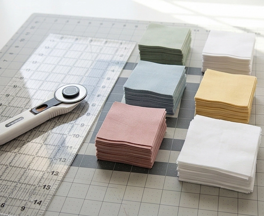 Soft Pastel Nine Patch Throw Blankets for a Cozy Bed Layering