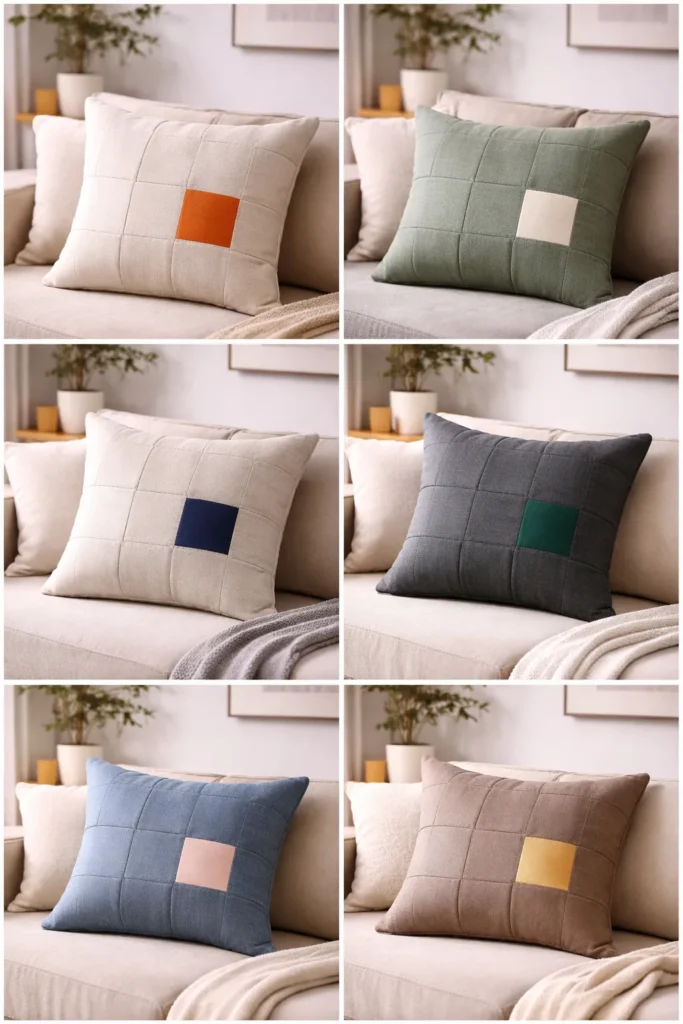 Sophisticated Contemporary Quilted Cushion Covers for Modern Loveseats