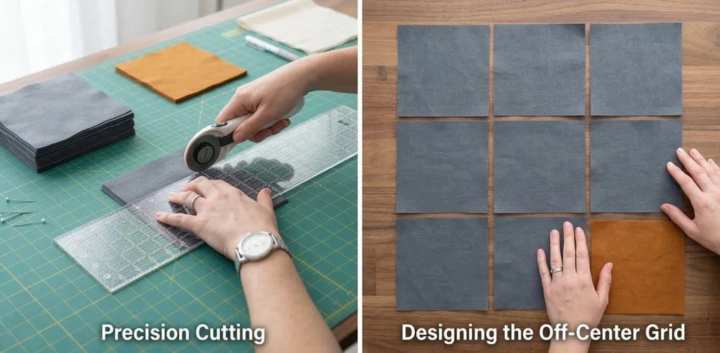 Sophisticated Contemporary Quilted Cushion Covers for Modern Loveseats