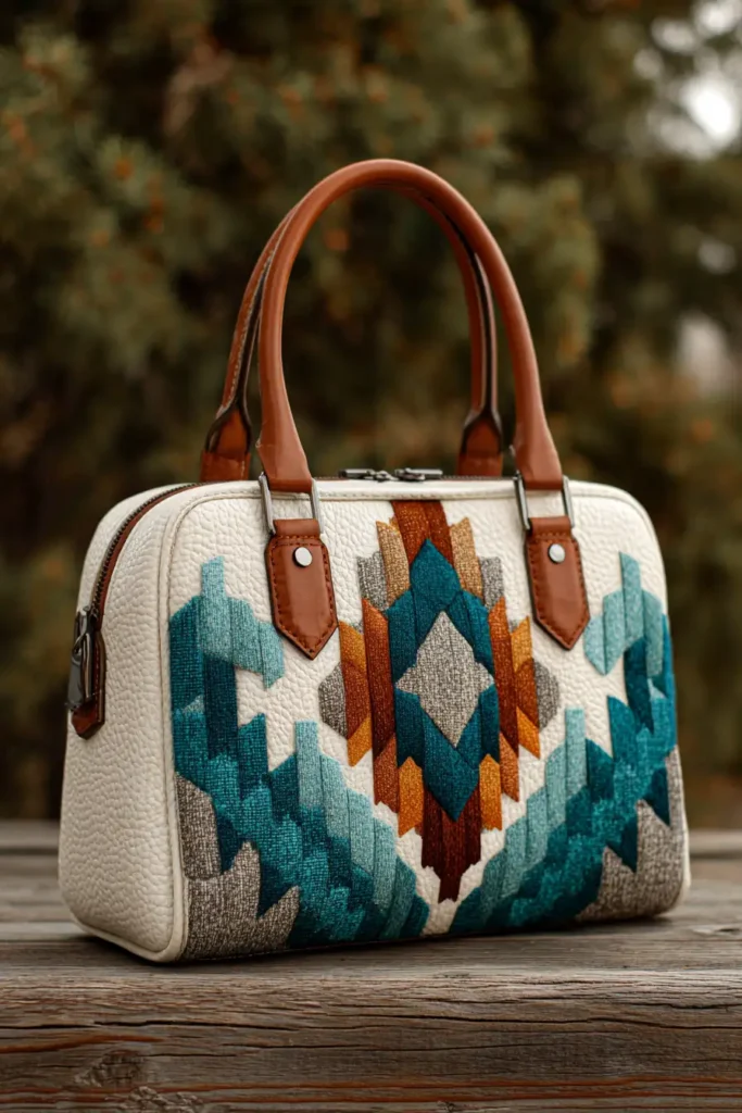 Sophisticated Desert Motif Navajo Quilt Handbags for Daily Use
