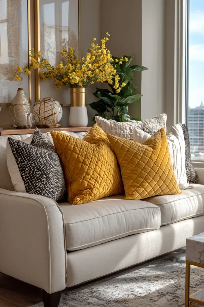 Stylish Color-Block Contemporary Quilted Sofa Covers for Chic Protection