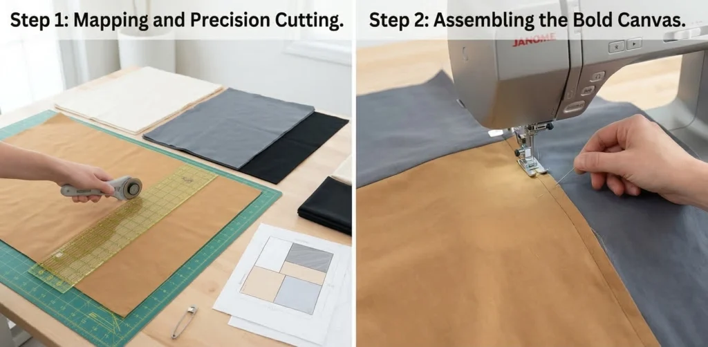 Stylish Color-Block Contemporary Quilted Sofa Covers for Chic Protection