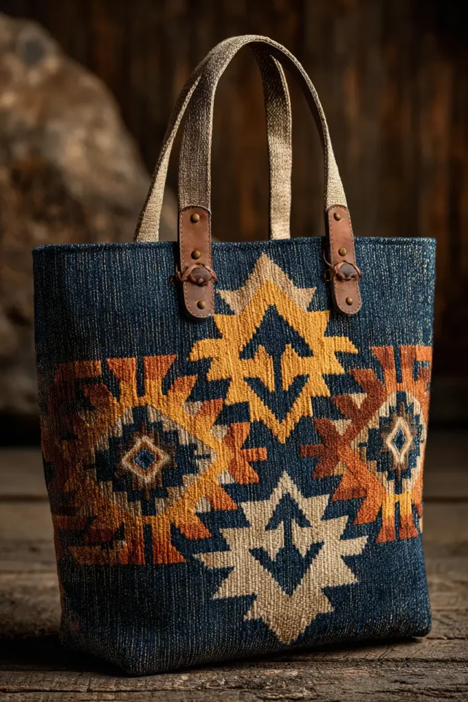 Stylish Navajo Quilt Pattern Tote Bags for Everyday Elegance