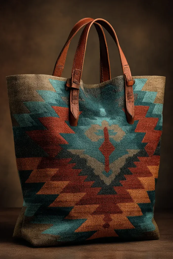 Stylish Navajo Quilt Pattern Tote Bags for Everyday Elegance