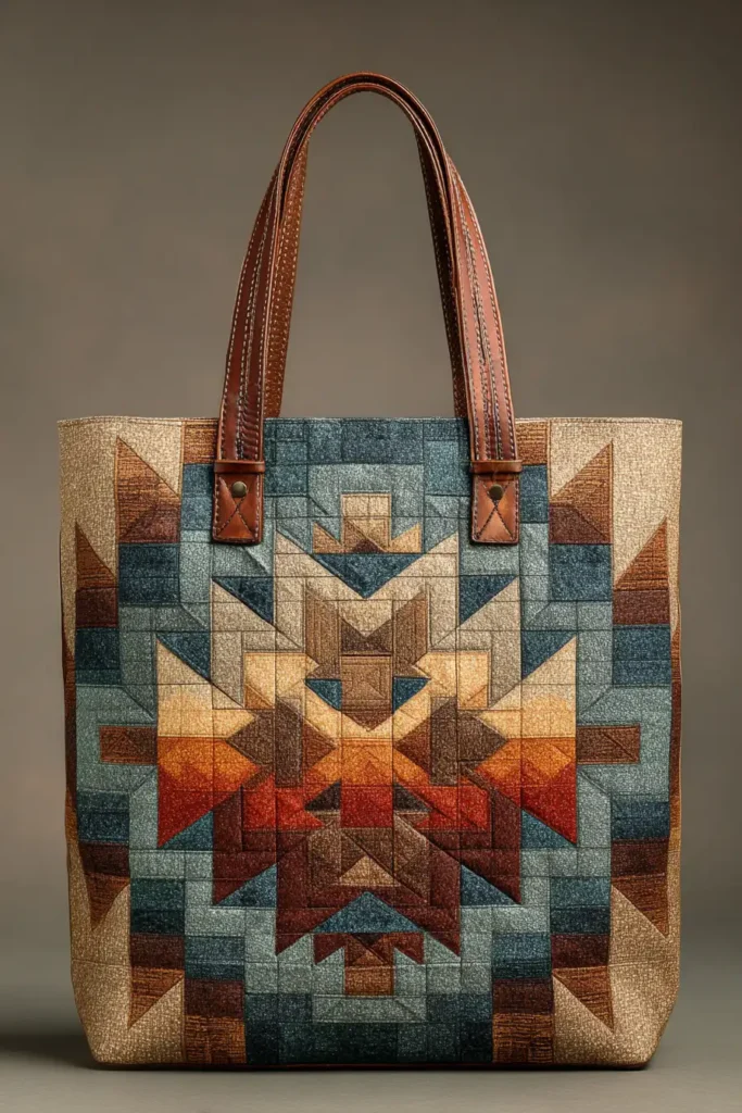 Stylish Navajo Quilt Pattern Tote Bags for Everyday Elegance