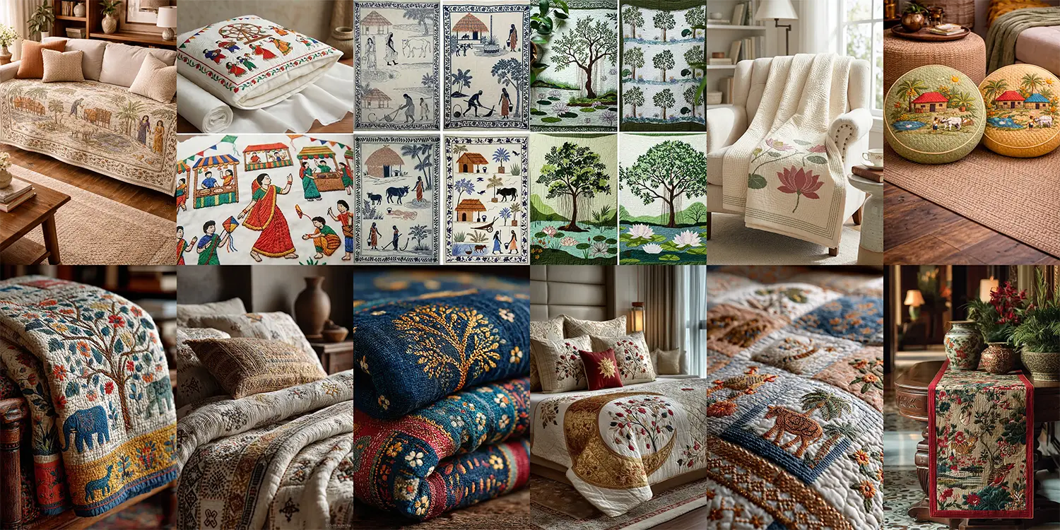 Timeless Nakshi Kantha Design Ideas for an Elegant and Comfortable Home