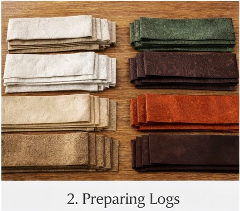 Traditional Log Cabin and Nine Patch Hybrid Quilts for Rustic Bedroom Charm