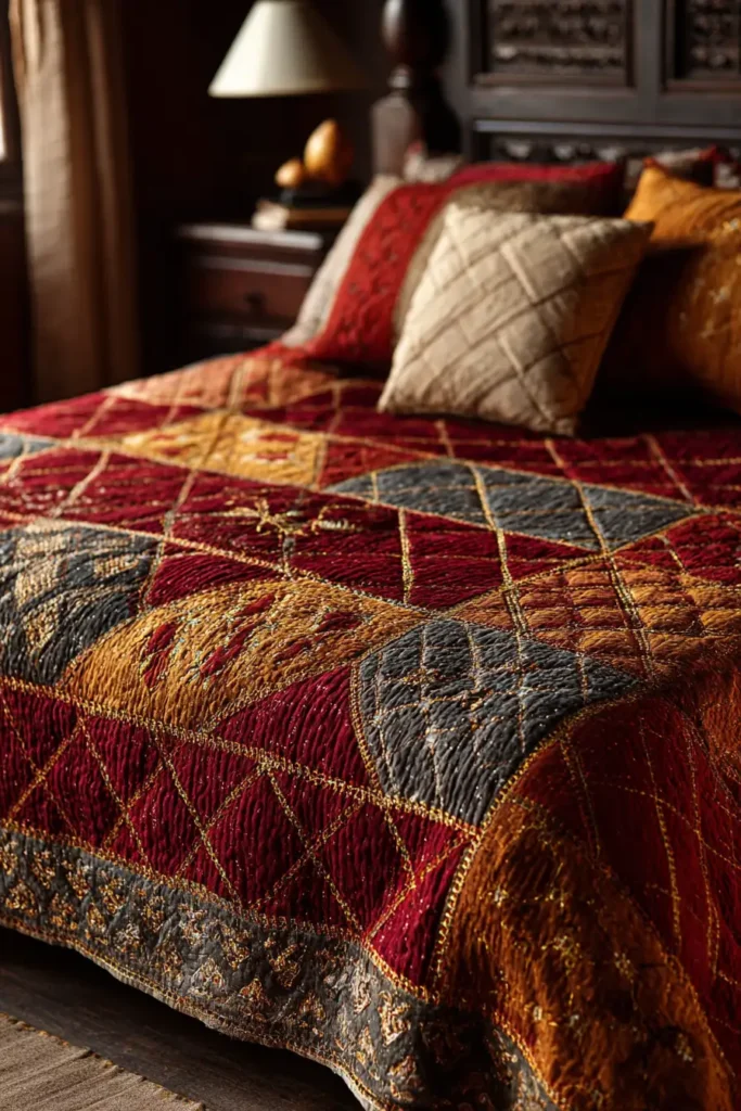 Vintage Heritage Lik or Anarasi Stitch Bedspreads Inspired by Agricultural Life