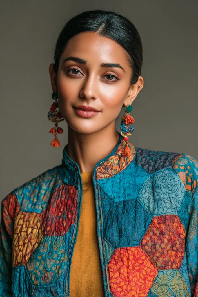 Contemporary Cropped Nakshi Kantha Jackets for Modern Wardrobes