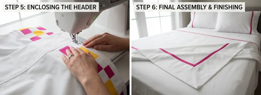 Crisp Irish Chain Bed Sheets for a Subtle, Patterned Sleep Sanctuary