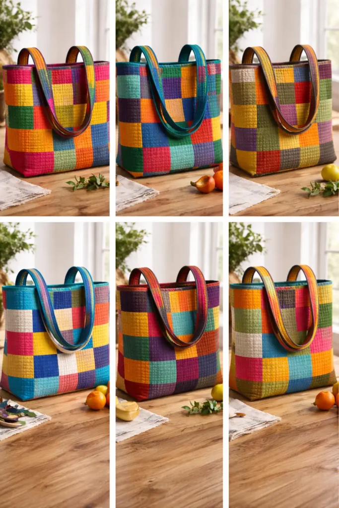 Eco-Friendly Patchwork Nakshi Kantha Shopper Bags for Sustainable Living
